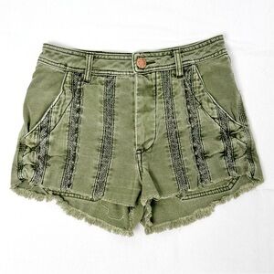 Olive Green Cargo Shorts